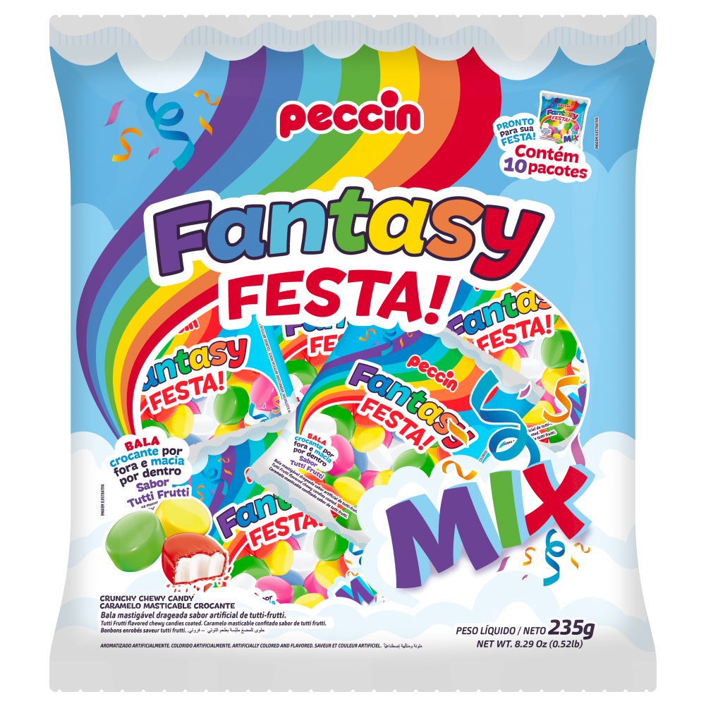 1382 - BALA FANTASY 235G FESTA MIX (MÍNIMO 6 UNI)