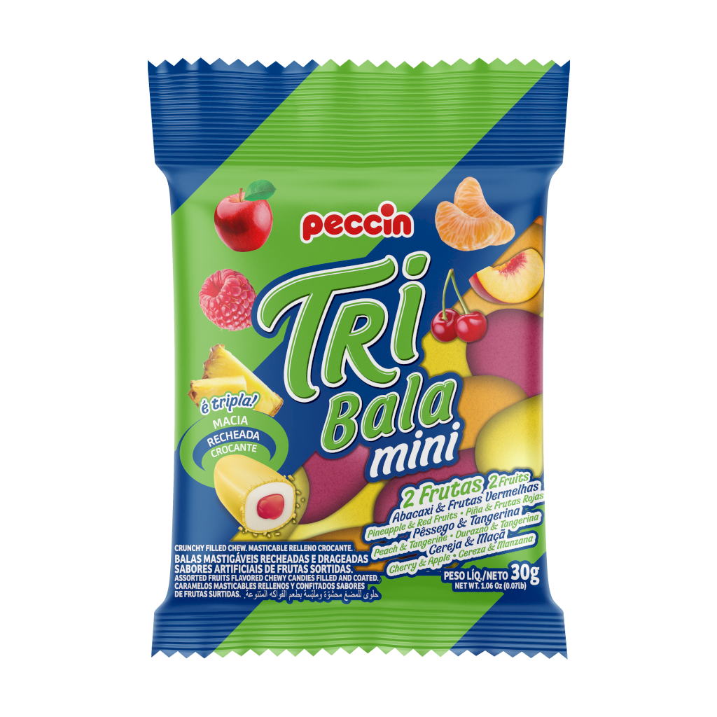 1384 - BALA TRIBALA 360G MINI 2 FRUTAS (DP)