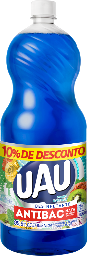 16554 - PROMOÇÃO UAU DESINF.ANTIB.2L FLOR/FRES 10%DES
