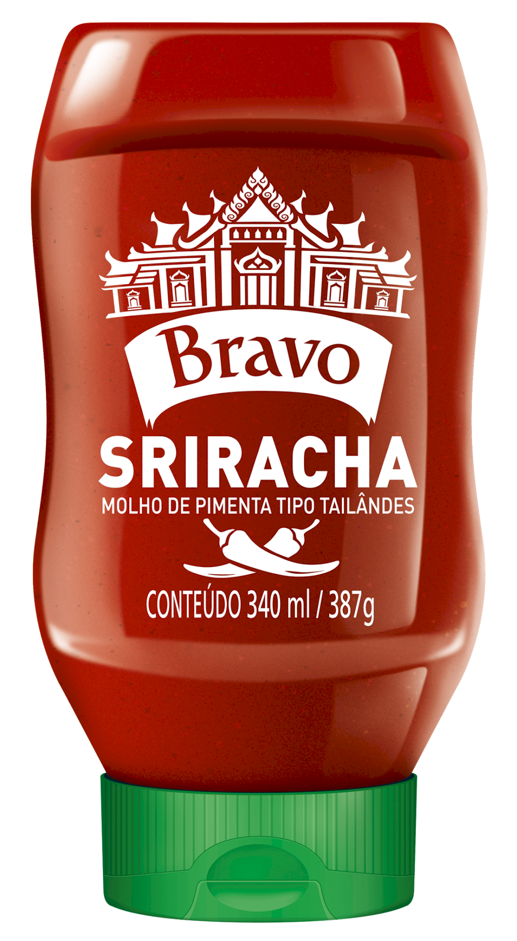 3728 - BRAVO M.PIMENTA 340ML SRIRACHA(FP) (MÍNIMO 3 UNI)