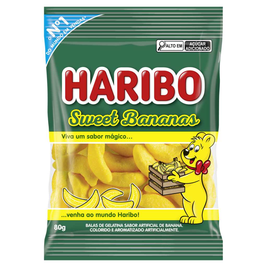 2657 - B.GELATINA 80G SWEET BANANAS(MÍNIMO 6 UNI)