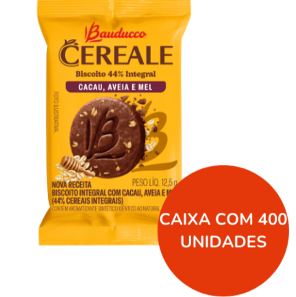 7038 - BISCOITO CEREALE 12,5G CACAU (COM 400 UNI)