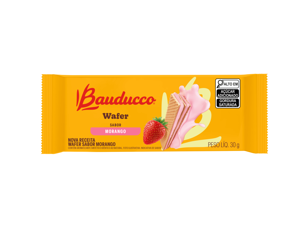 24191 - WAFER 30G MORANGO GRANEL (CAIXA C/96 UNI)