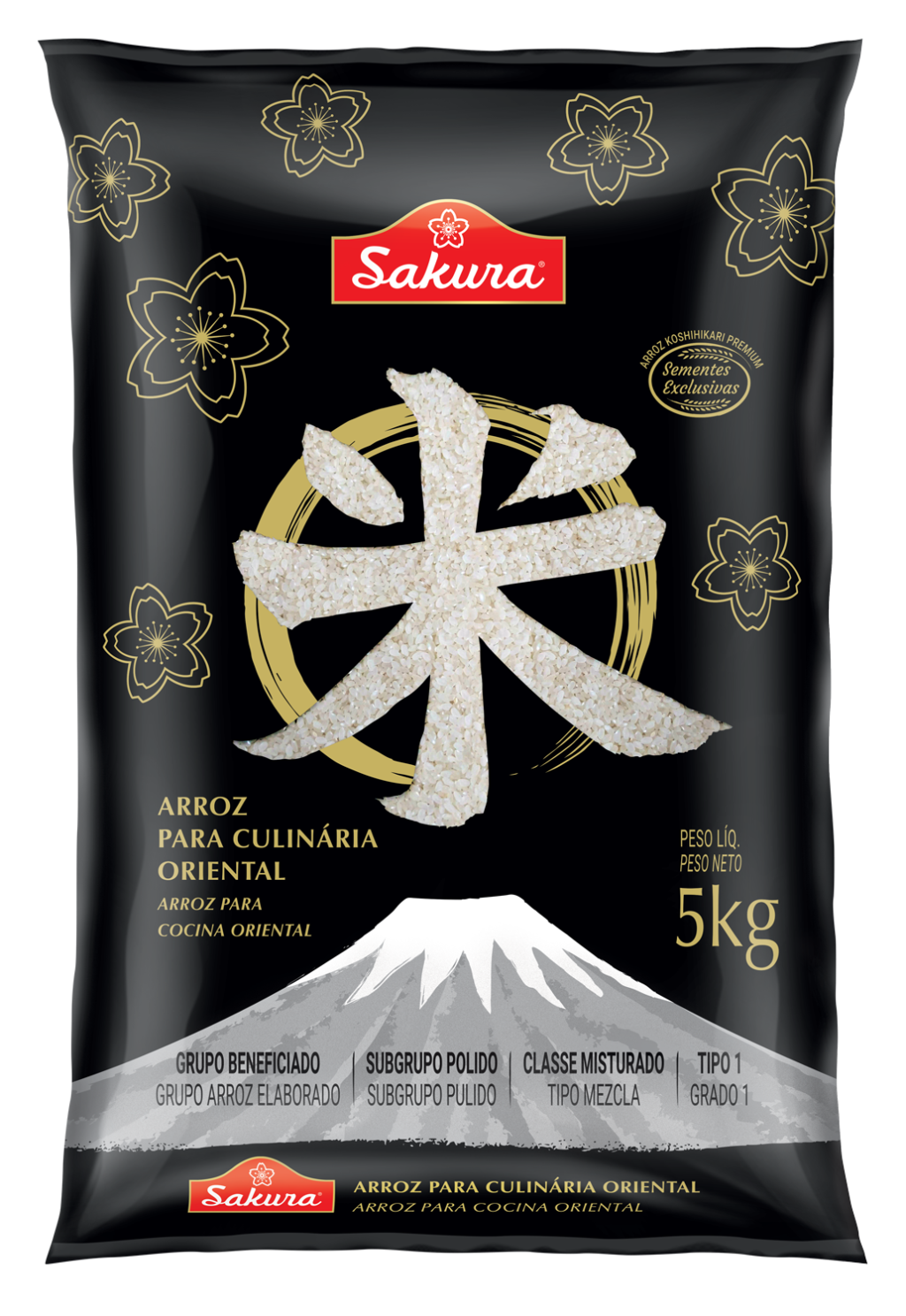 3791 - ARROZ PREMIUM 5KG GRAO CURTO 