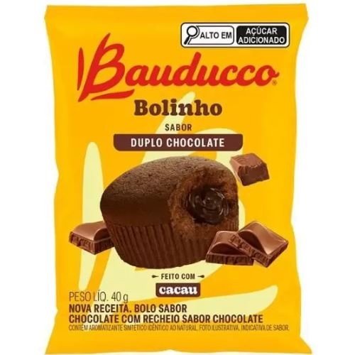 24521 - BOLINHO 40G DUPLO CHOCOLATE (MÍNIMO 16 UNI)