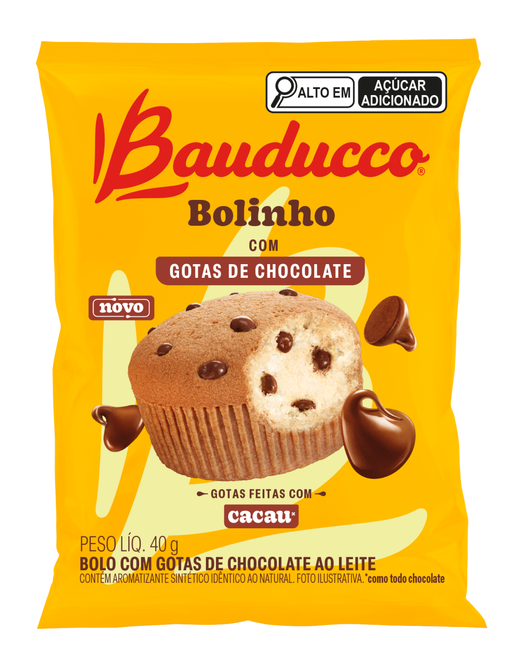 24655 - BOLINHO 40G GOTAS DE CHOCO (MÍNIMO 16 UNI)
