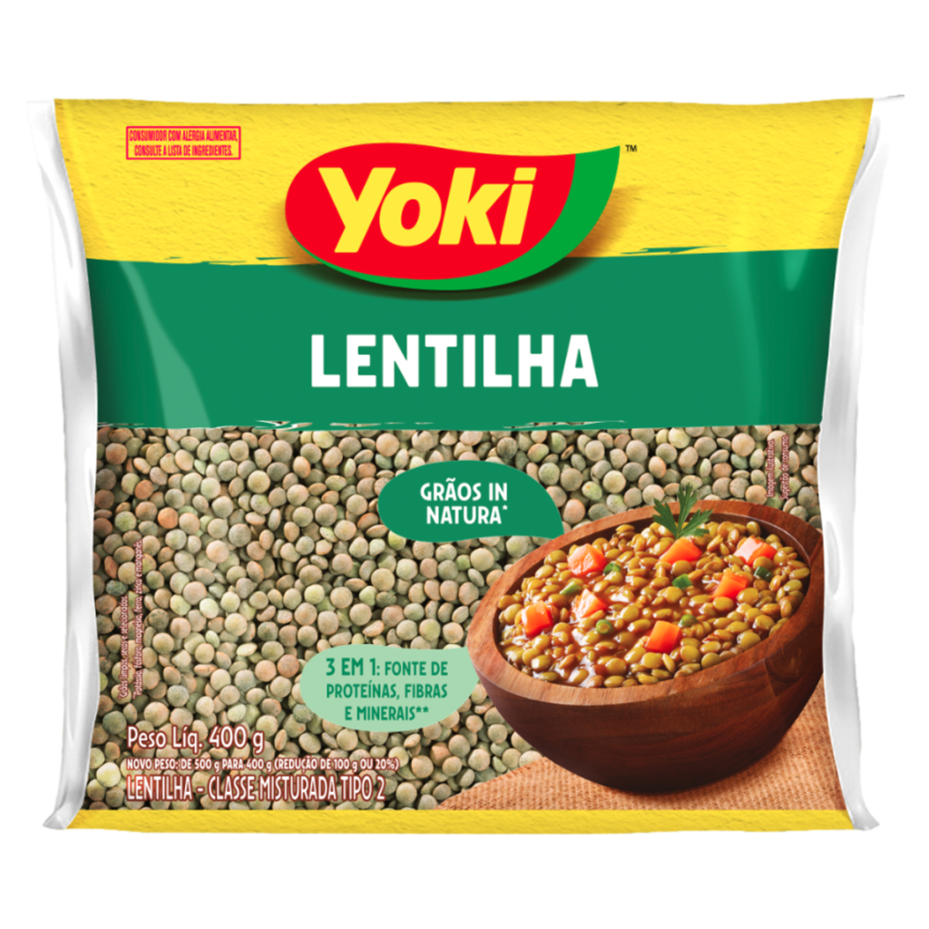26597 - YOKI LENTILHA 400G TIPO 2 (mínimo 8 unid.)