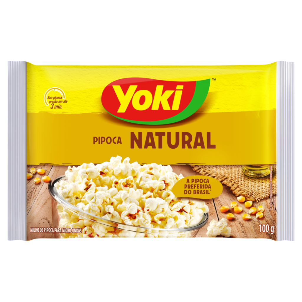 26608 - YOKI PIPOCA MICROONDAS 100G NATURAL (MULTIPLO 6 unid)