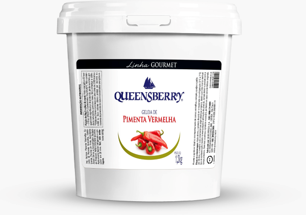 17255 - GELEIA QUEENSB. 1,2KG GOURMET PIMENT. VERMELHA 