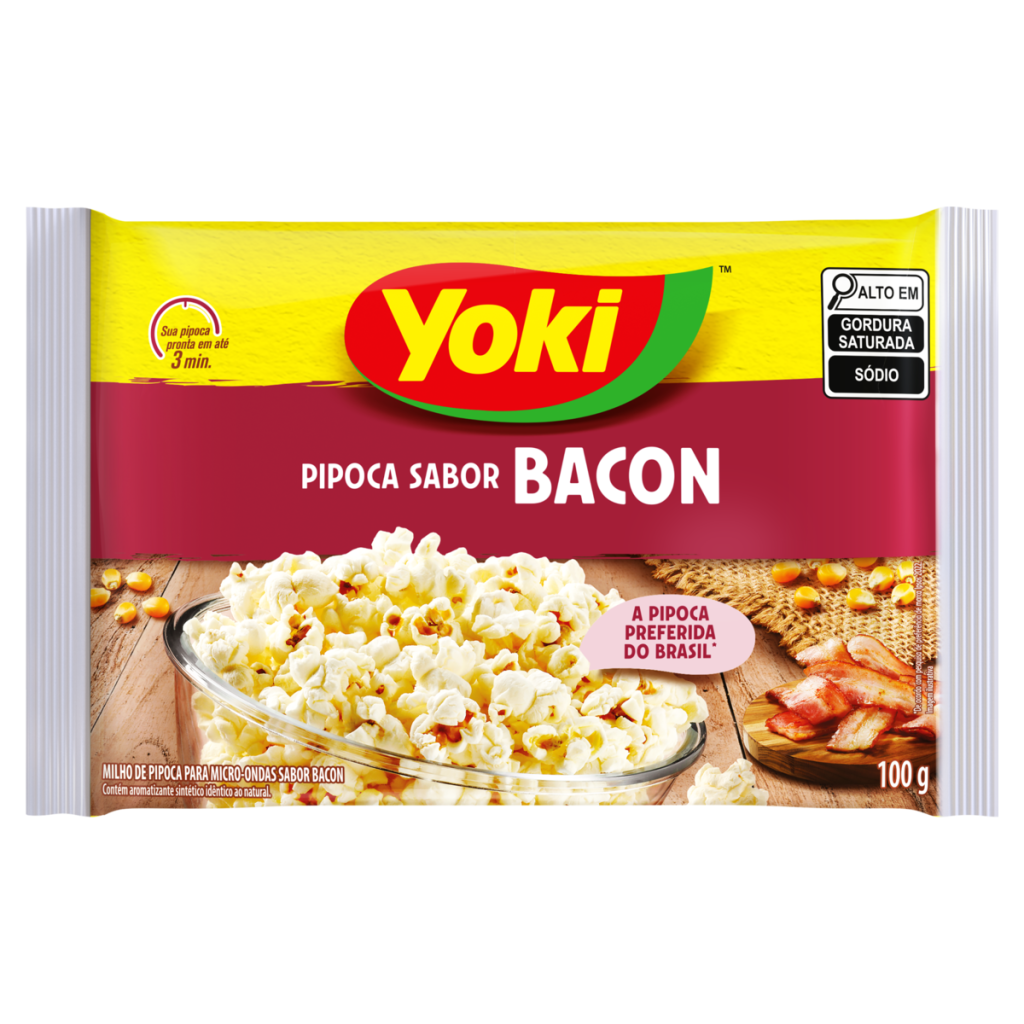 26606 -  YOKI PIPOCA MICROOND.100G BACON ( MIN. 6 UNID)