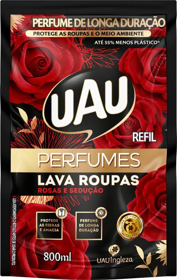 16536 - LAVA ROUPAS LIQ. ROSAS/SED.800ML - REFIL (mínimo 3 unidades)