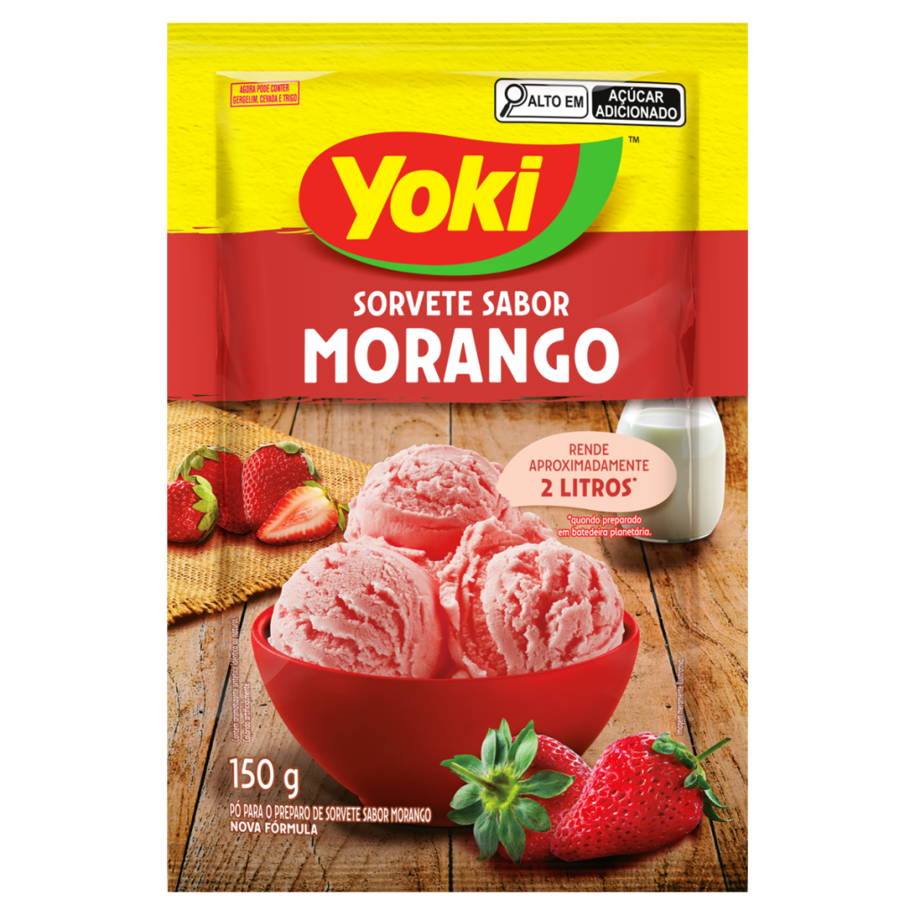 26643 - PO PARA SORVETE 150G MORANGO (MINIMO 6 UNID)
