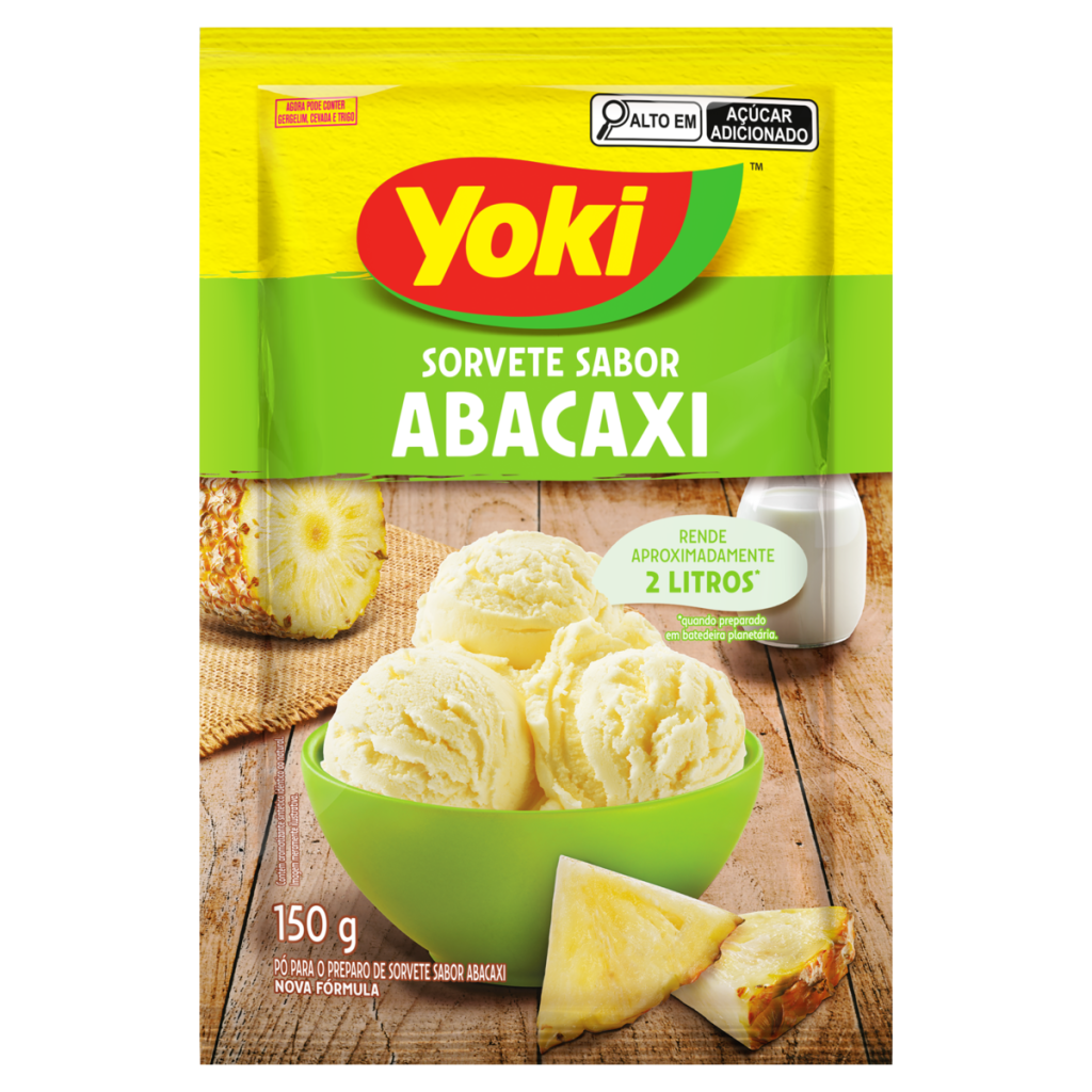 26644 - PO PARA SORVETE 150G ABACAXI (MINIMO 6 UNID)
