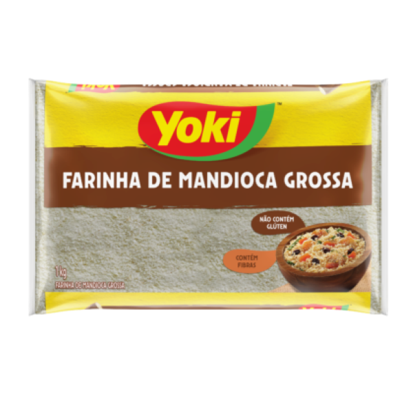 26703  - YOKI FARINHA DE MANDIOCA GROSSA 1KG (MINIMO 12 UNIDS)