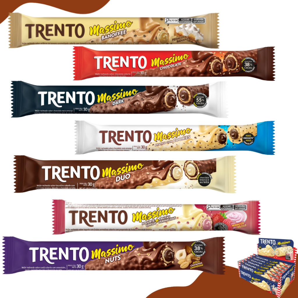PROMOÇÃO TRENTO MASSIMO SABORES 375G (SOMENTE DP C/ 16 UNI)