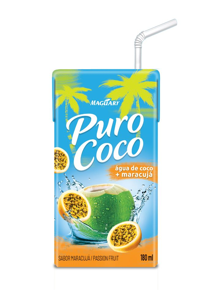 PURO COCO 180ML AGUA COCO+MARACUJA (MÍNIMO 9 UNI)