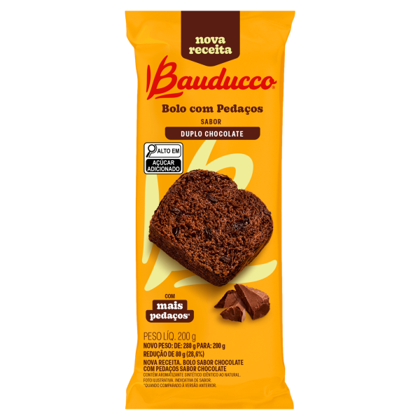24711 - BOLO DUPLO CHOCOLATE 200G(MÍNIMO 5 UNI)
