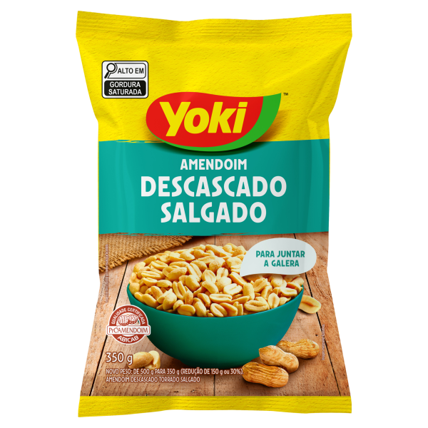 26732 - YOKI AMENDOIM DESCASCADO 350G SALG. (minimo 6 unid.)