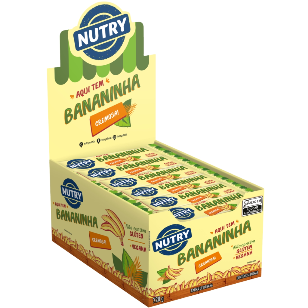 9134 - BANANINHA 720G CREMOSA COM ACUCAR DP c/ 24