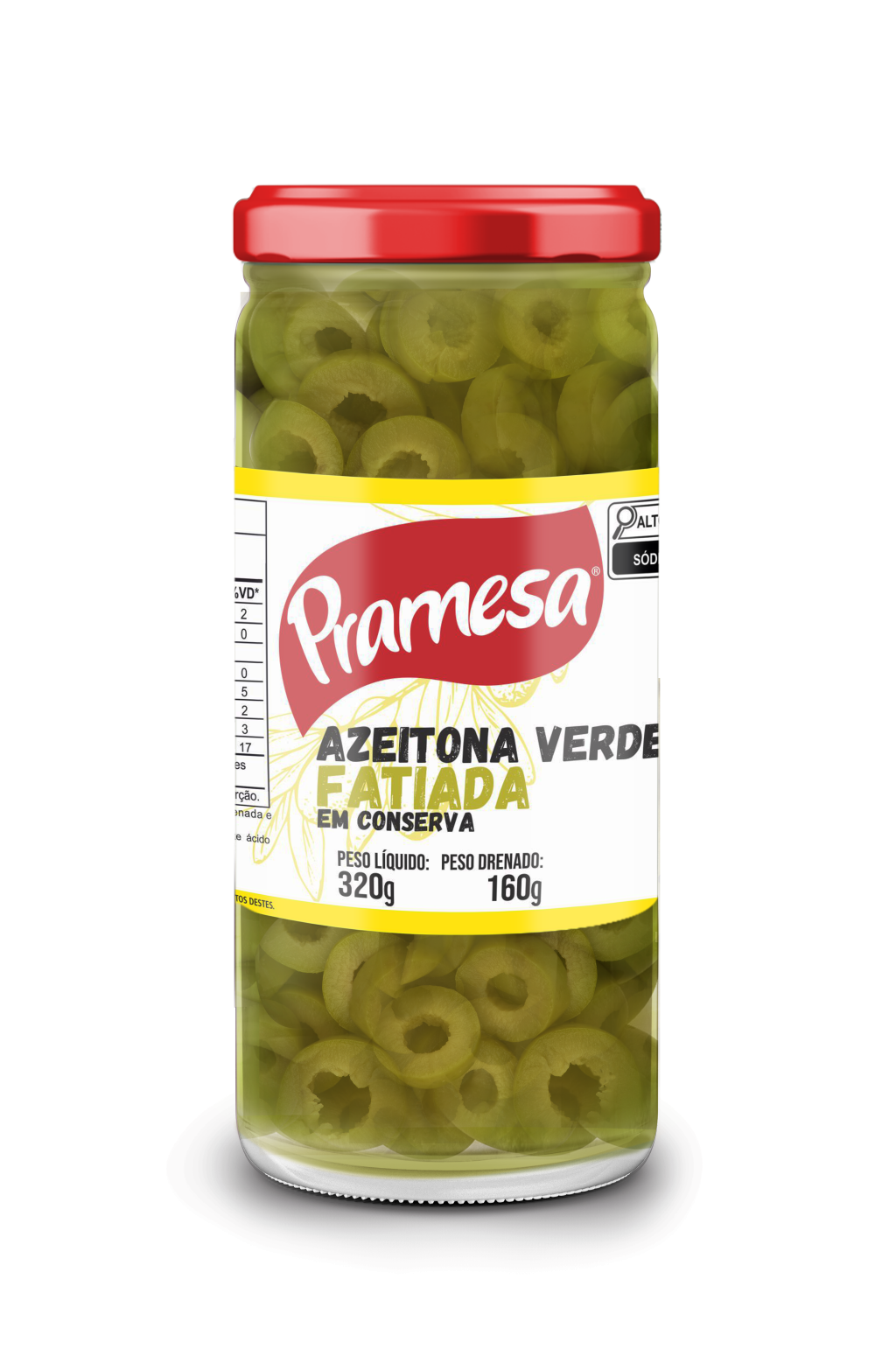 20723 - AZEIT.VERDE 160G FATIADA (VD) ( 3 UNID)