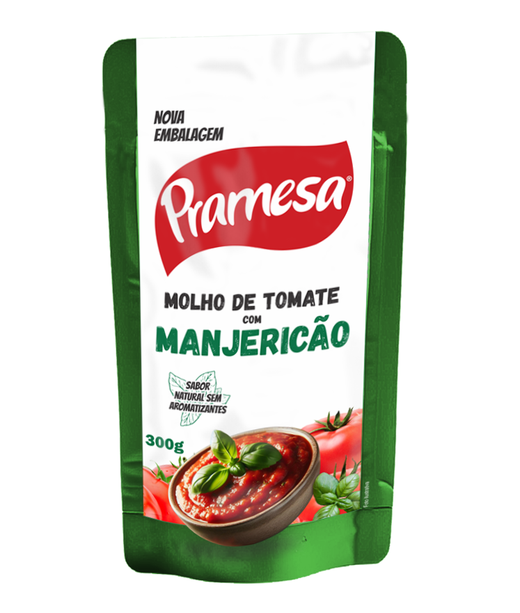 20708 - MOLHO TOMATE 300G C/MANJERICAO(POUC) ( 6 UNID)