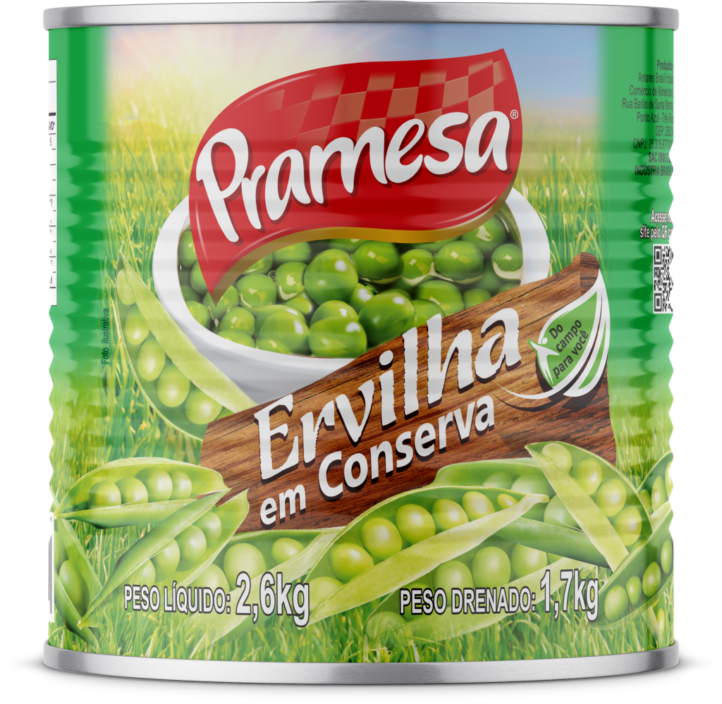 20729 - ERVILHA 1,7KG EM CONSERVA 