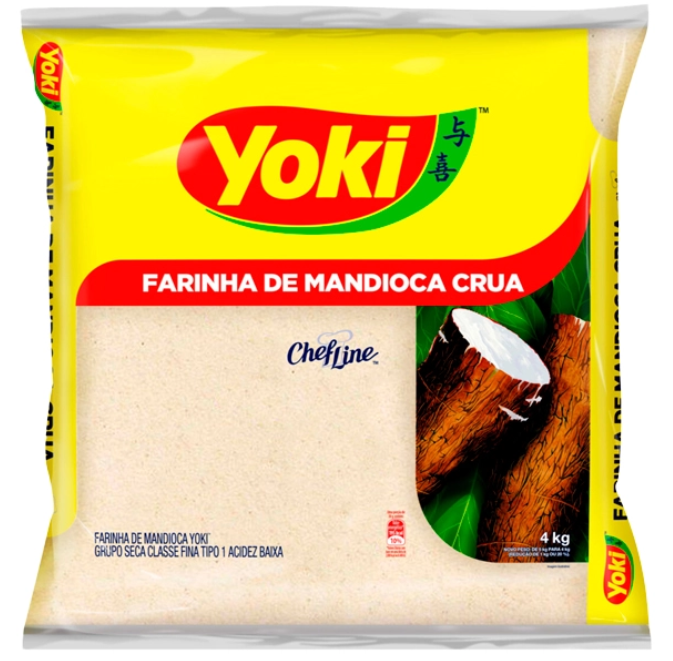 26756 - FARINHA DE MANDIOCA CRUA 4KG