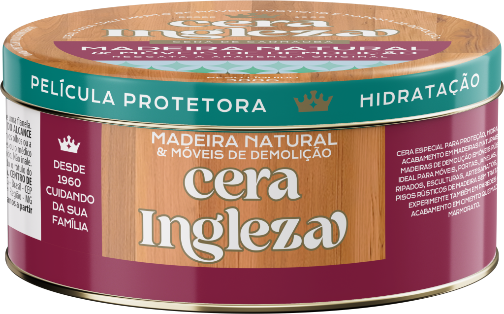 16607 - CERA PASTA 300G MADEIRA NATURAL (MINIMO 3 UNID)