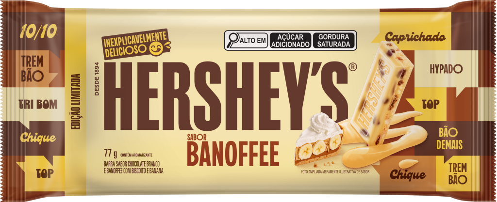 649 - LANÇAMENTO BARRA HERSHEYS BANOFFE 77G (DP COM 18 UNIDADES)