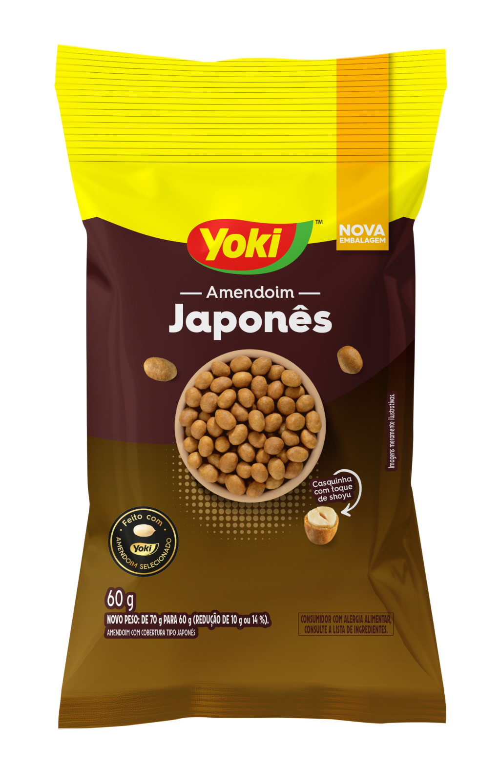 26745 - YOKI AMENDOIM JAPONES 60G (minimo 6 unid)