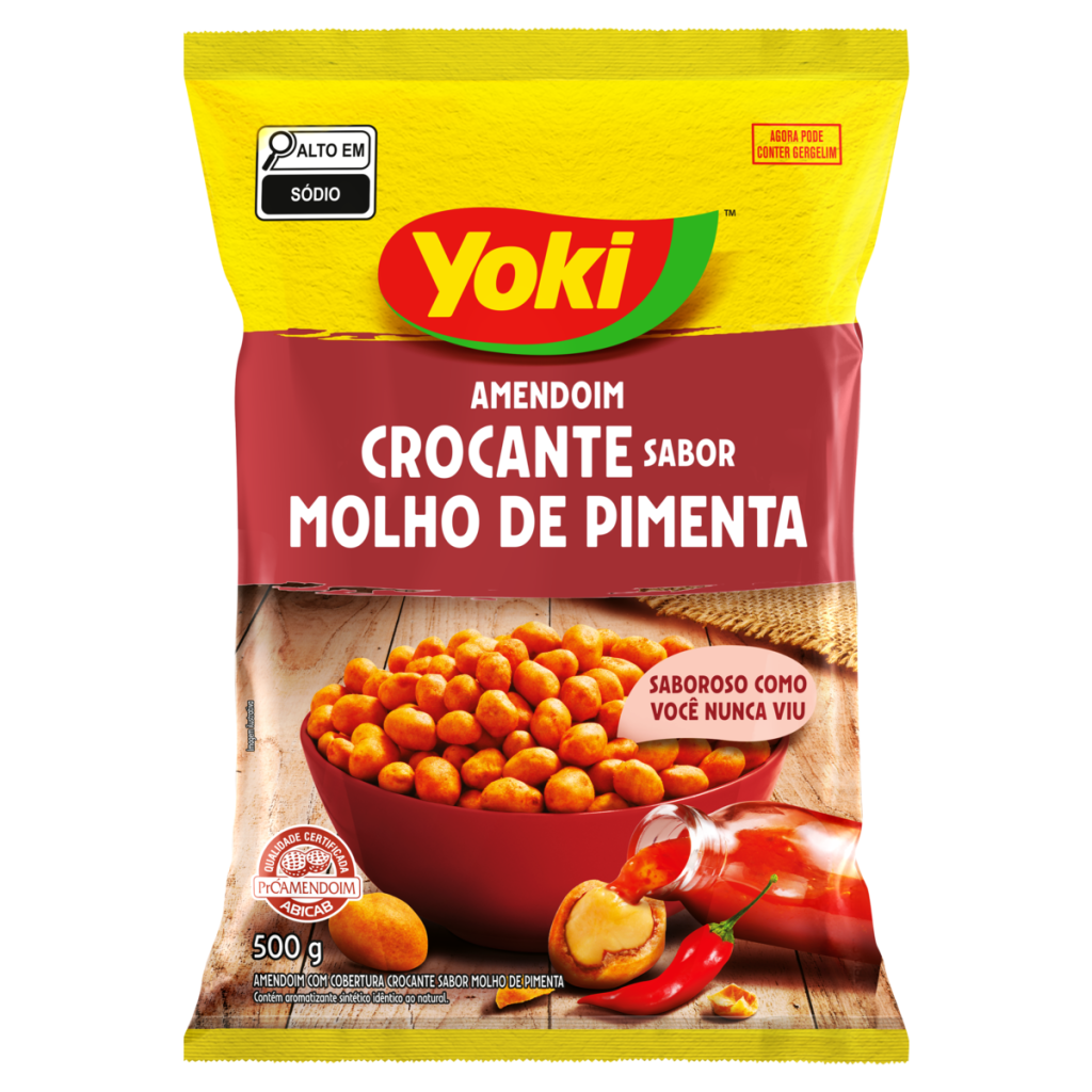 26631 - YOKI AMENDOIM CROC.500G M.PIMENTA (minimo 6 unid)