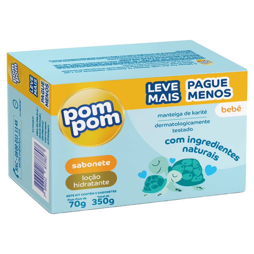 6425 - POMPOM SAB.INF.5X70G HIDRAT LV+PG- (minimo 14 kits)