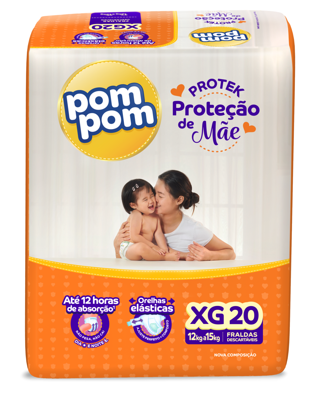 6405 - POMPOM FRALDA PROTEK XG C/20 (minimo 6 pacotes)