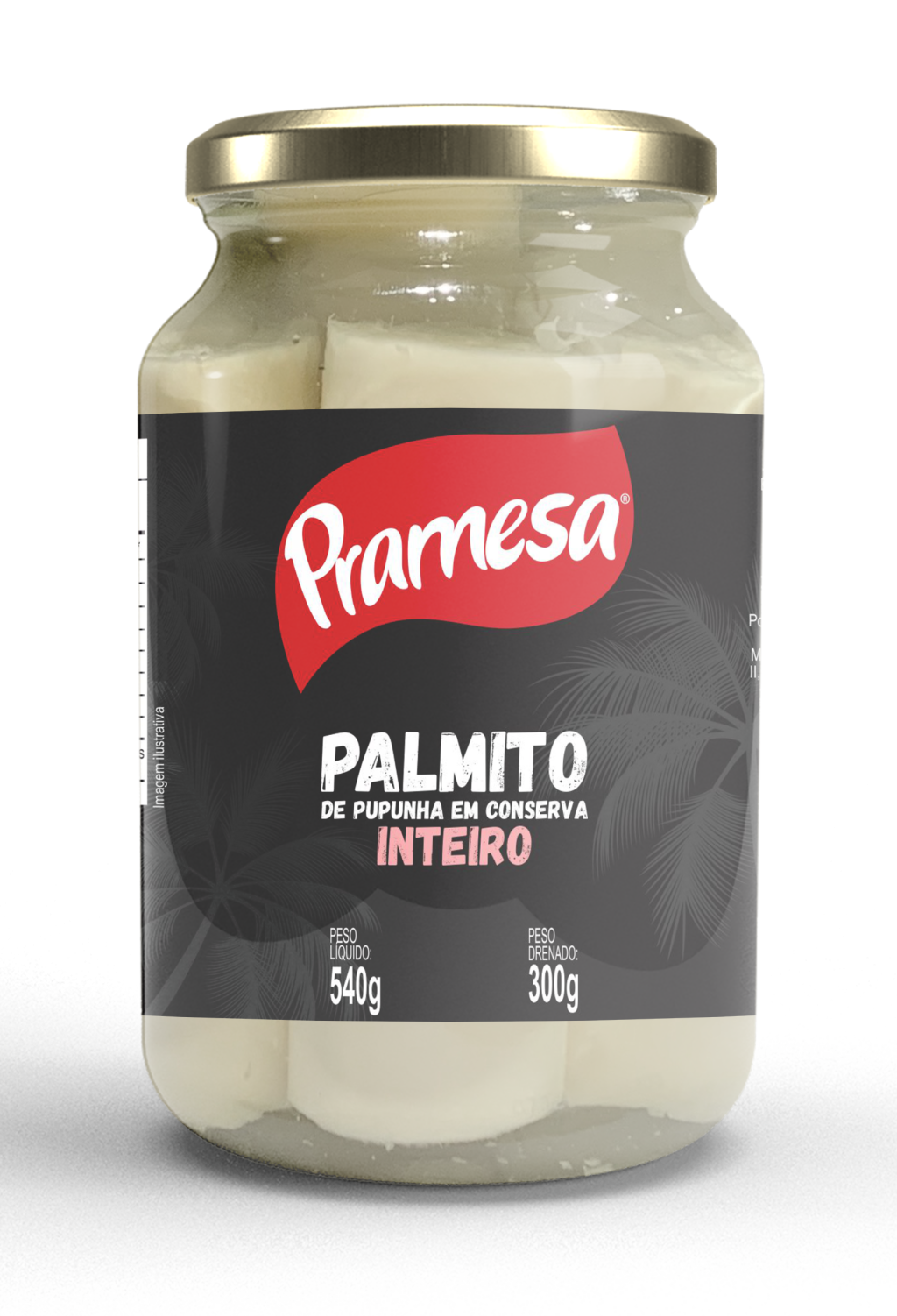 20737 - PALMITO PUPUNHA PRAMESA 300G (MINIMO 3 UNIDADES)
