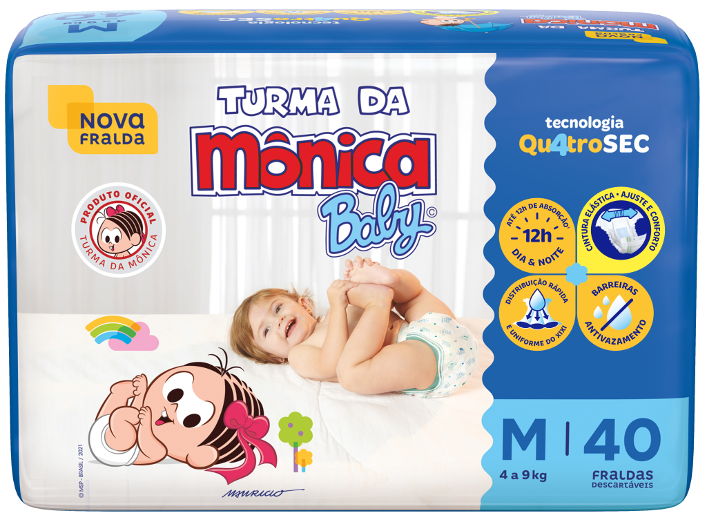 6436 - SOF TURMA MONICA FRALDA ECONOM.M C/40