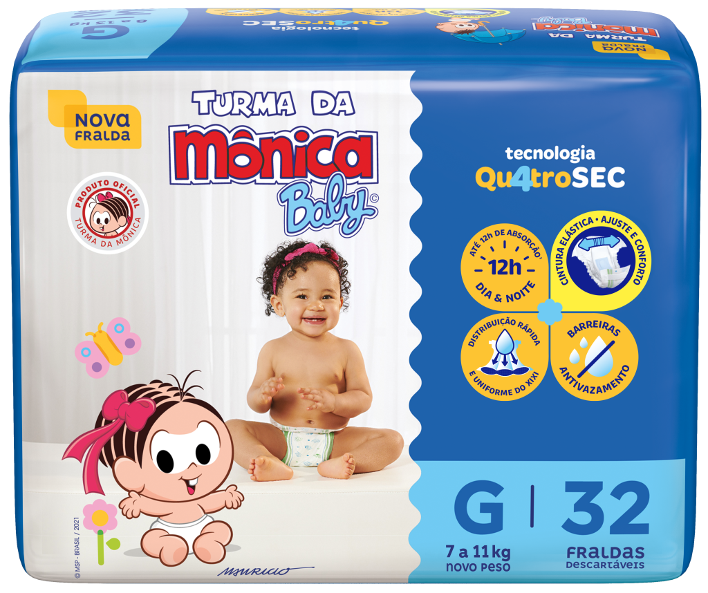 6437 - SOF TURMA MONICA FRALDA ECONOM.G C/32