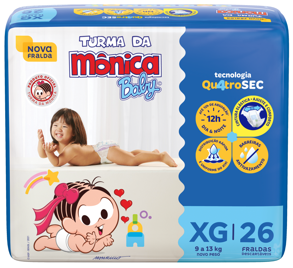 6438 - SOF TURMA MONICA FRALDA ECONOM.XG C/26