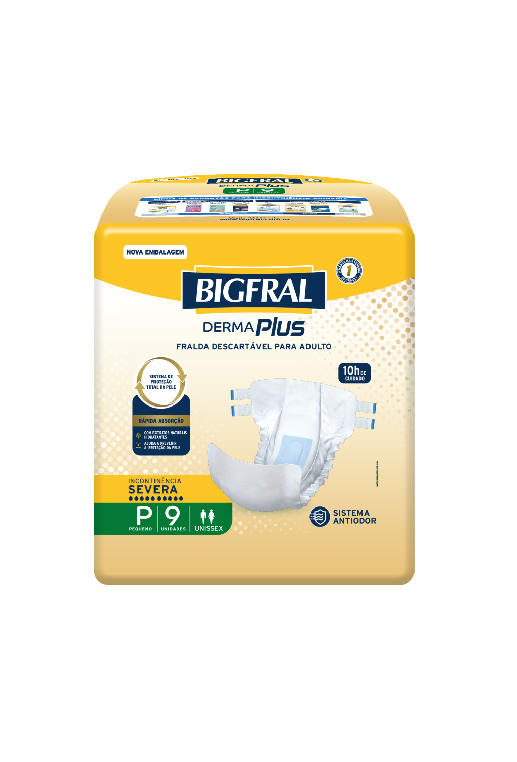 6414 - SOF BIGFRAL DERMA PLUS ADULTO P C/9