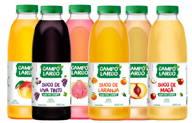 SUCO CAMPO LARGO 900ML SABORES (MINIMO 6 UNIDADES POR SABOR)
