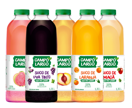 SUCO CAMPO LARGO 1.350L SABORES (MINIMO 6 UNIDADES POR SABOR)