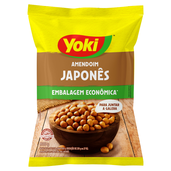 26729 - YOKI AMENDOIM JAPONES 800G (mínimo 3 unid)