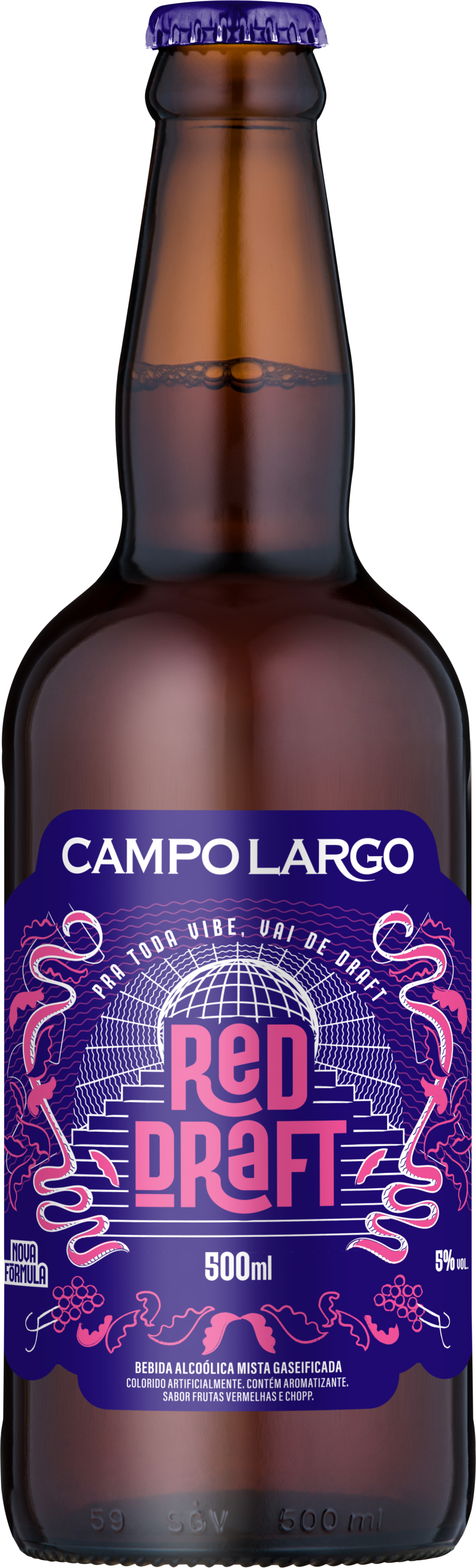 9535 - RED DRAFT CHOPP 500ML