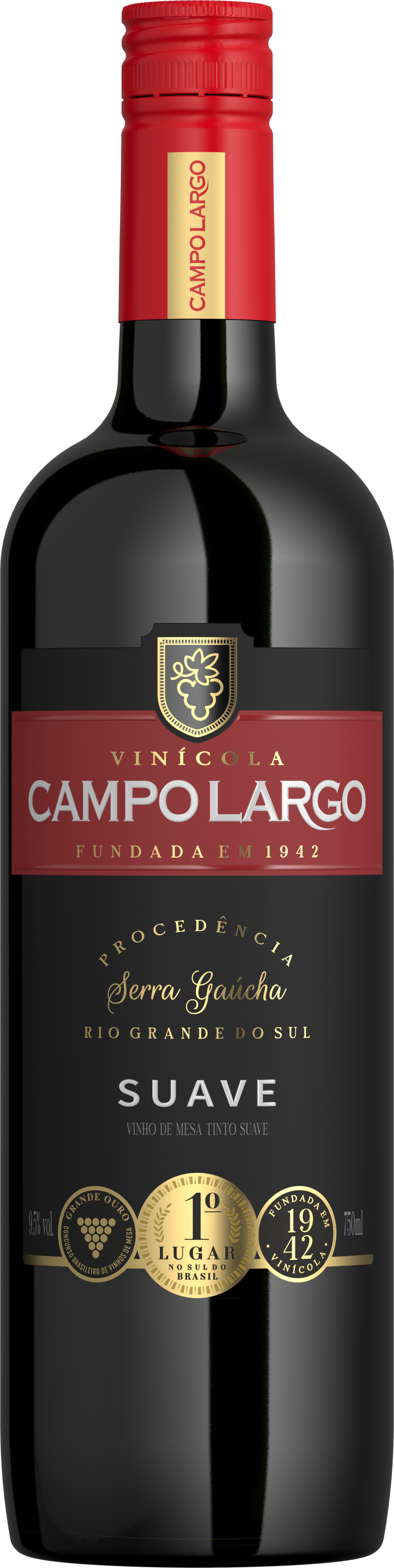 9525 - VINHO TINTO SUAVE 750ML