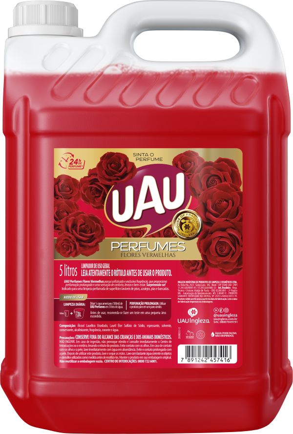 14587 - UAU PERFUMES FLORES VERM. E SEDUÇÃO 5L