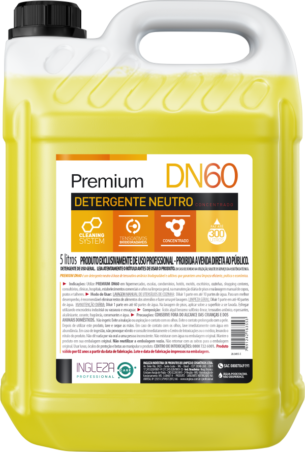 14580 - DETERGENTE PREMIUM DN60 5L NEUTRO