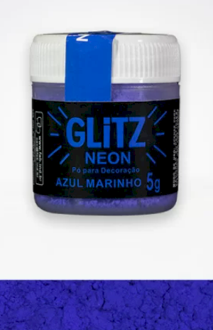 3105 - PO P/ DECORACAO NEON AZUL MARINHO 5g - FAB