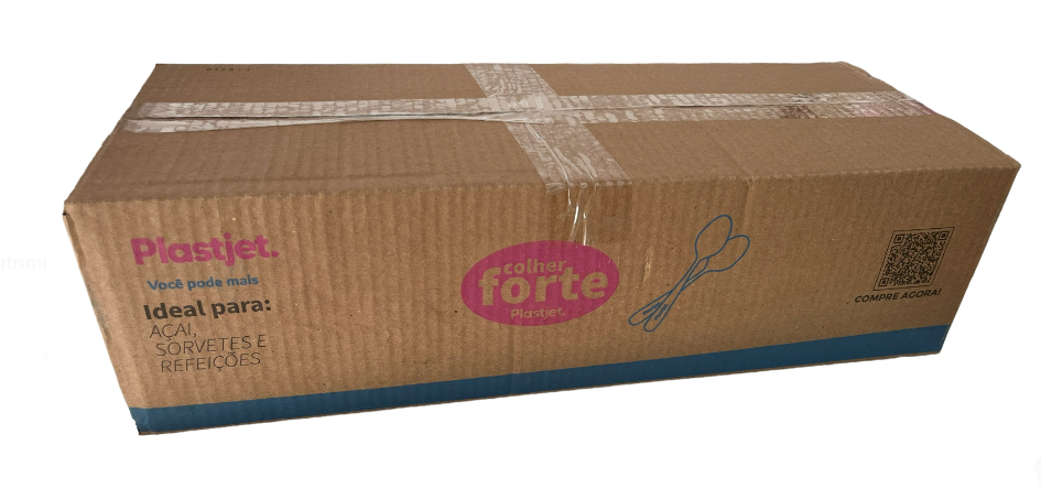 3948 - COLHER GRANEL LONGA  ROXA  AÇAI C/500un - PLASTJET