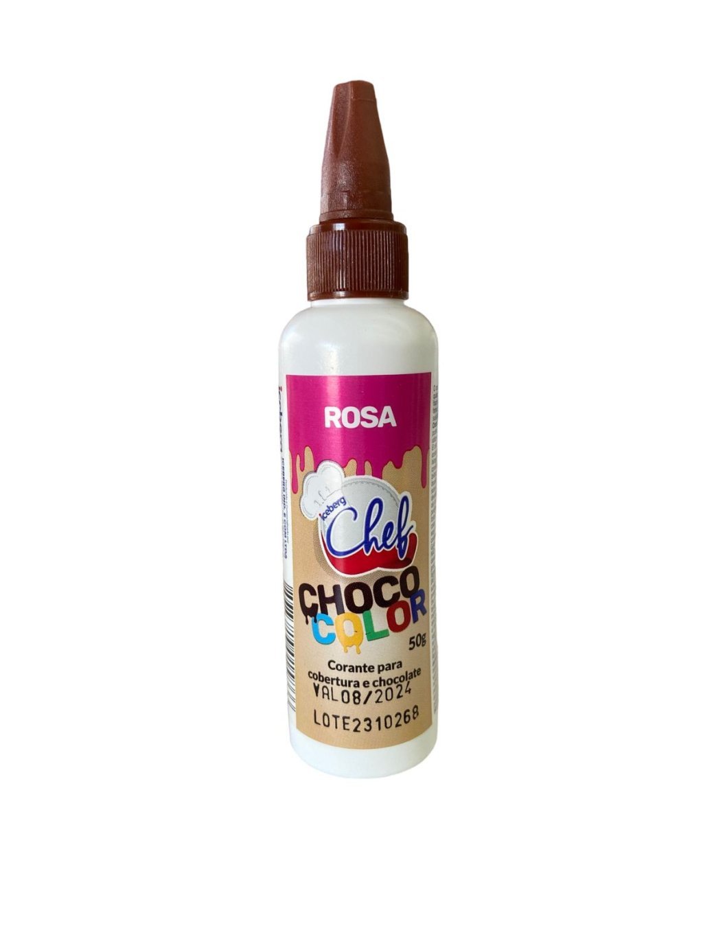 2225 - CORANTE PARA COBERTURA E CHOCOLATE CHOCO COLOR ROSA 50g - ICEBERG