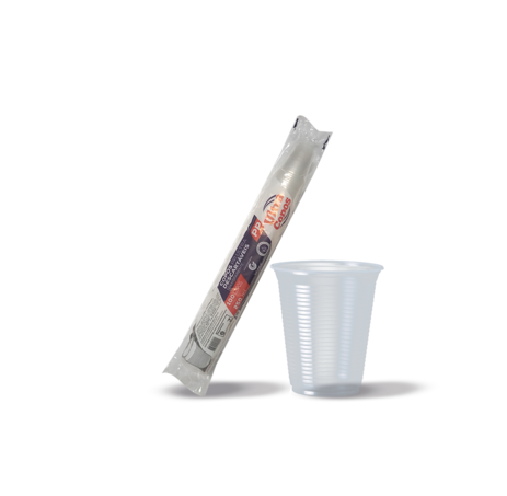 16172 - COPO 250ml ESTRIADO TRANSP PP C/100un - ULTRACOPOS