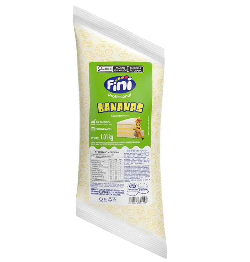 16707 - RECHEIO FORNEAVEL BANANAS 1,01kg - FINI